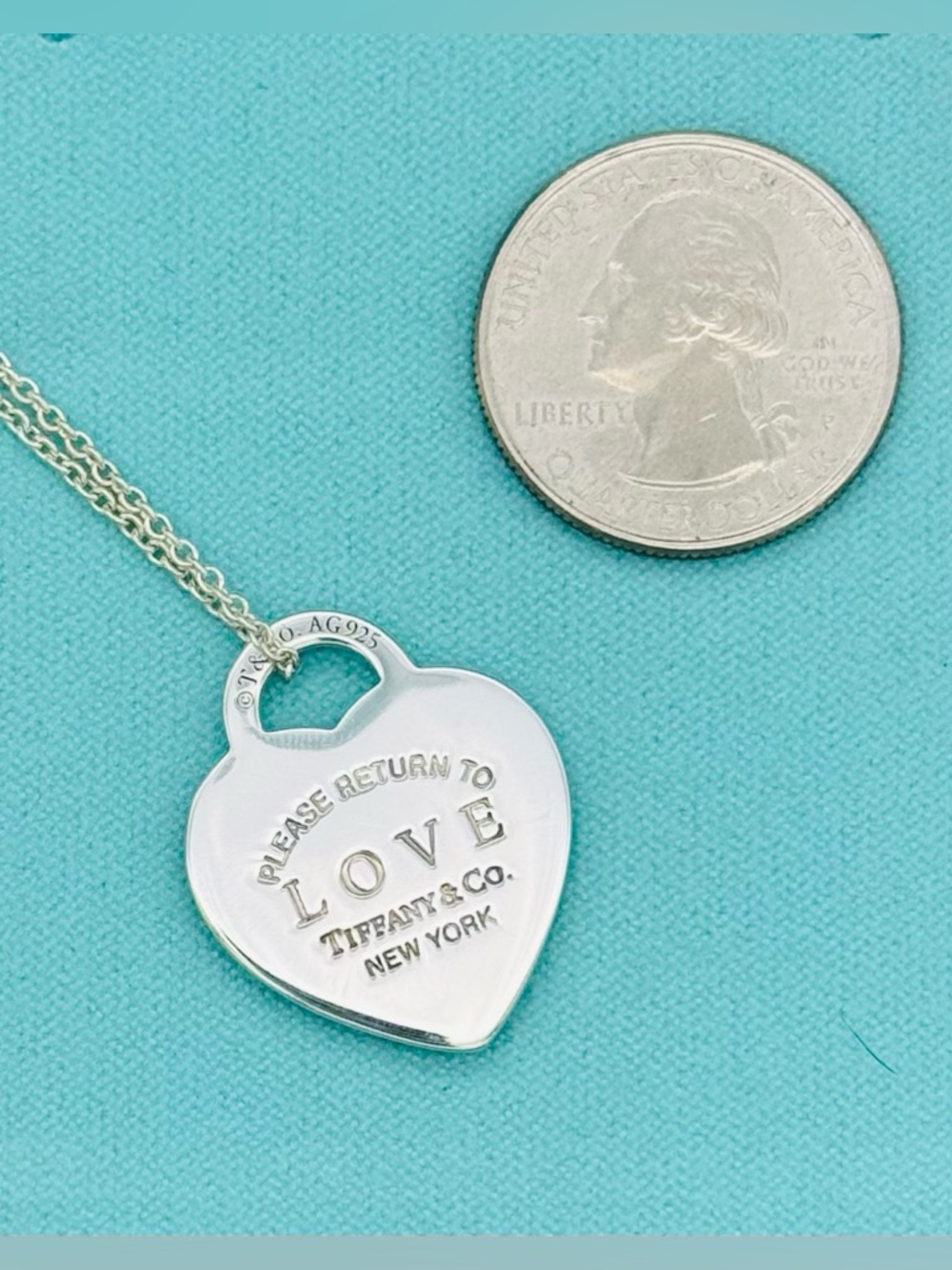 Tiffany & Co. SS Return to Love RTL Medium Heart Necklace 18-20” Necklace - Picture 8 of 8